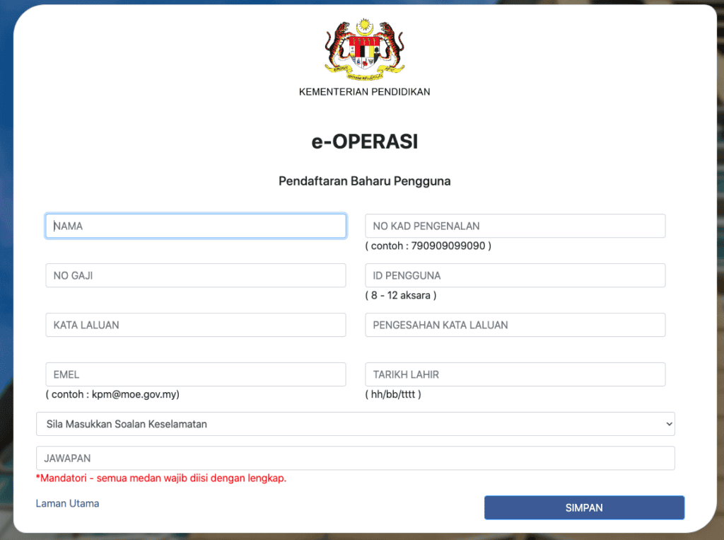 eOperasi Login: A Complete Guide